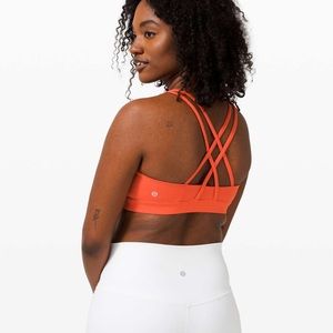 EUC Lululemon Energy Bra - Brick